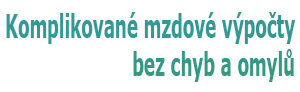 Komplikovan mzdov vpoty bez chyb a omyl