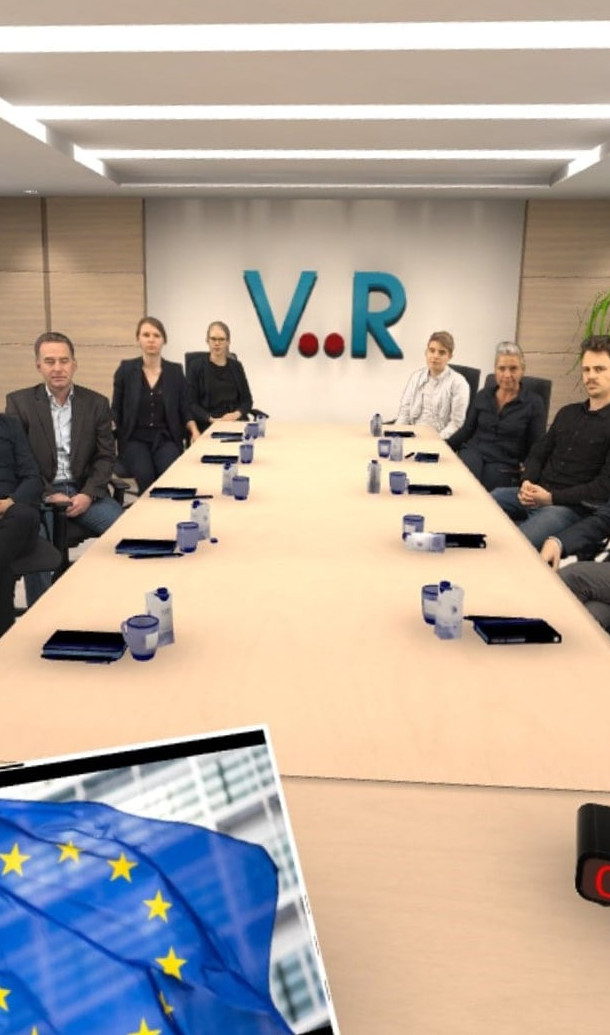 virtuální realita - meetingová místnost