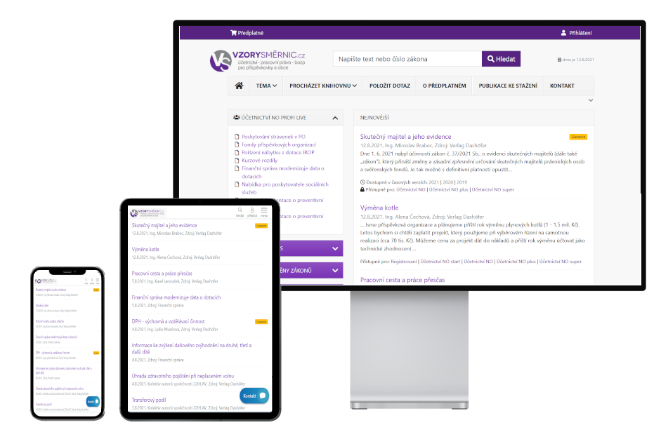 Vnit�n� organiza�n� p�edpisy pro nev�d�le�n� organizace